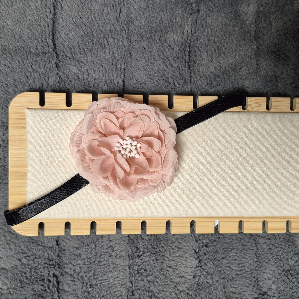 Light Pink Elasticized Floral Hairband From Ardene, New With Tags